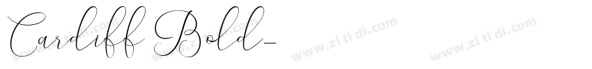 Cardiff Bold字体转换